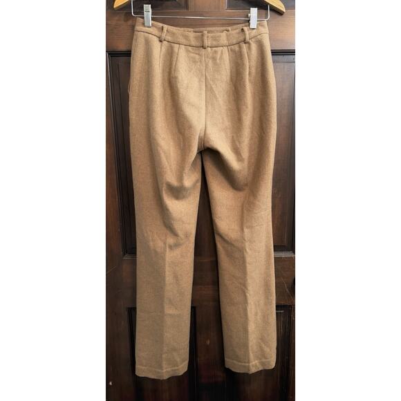 Ann Taylor | Stretch Wool-Blend Pants Trousers Office Work Wear Tan Camel - sz 2 - Picture 2 of 6